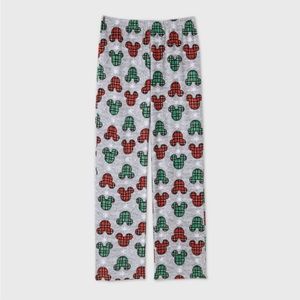 Disney Fleece Mickey Mouse Christmas Holiday Pajama Pants